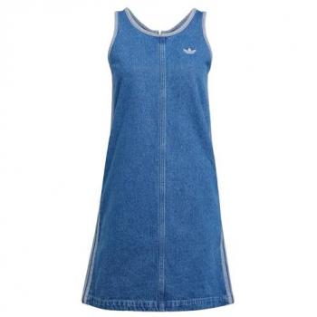 Vestito di jeans Adidas Adicolor Denim 3-Stripes JD2580 blu slim fit