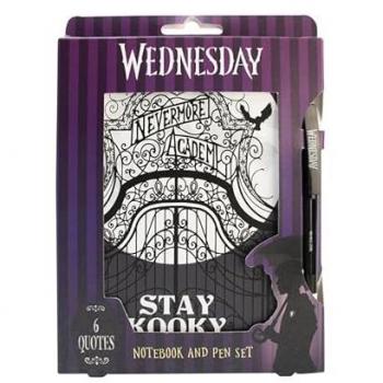 Cuaderno A5 “Sombra Nocturna” + Bolígrafo “Luz Negra” – Stay Kooky