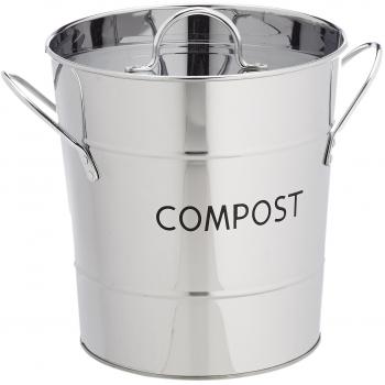 Seau compost Eddington inox anti‑malodorant