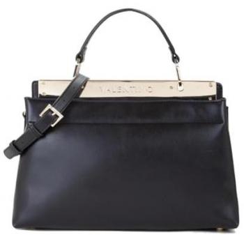 Valentino Bags Bolso de Mano Negro con Detalles Dorados