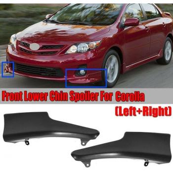 Juego de 2 parachoques delantero labio spoiler splitter difusor para Toyota Corolla