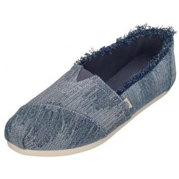 Alpargata mujer Toms Classic estilo plano en azul