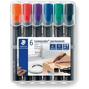 Staedtler Permanentmarker Lumocolor Aufstellbox VE=6 Stück
