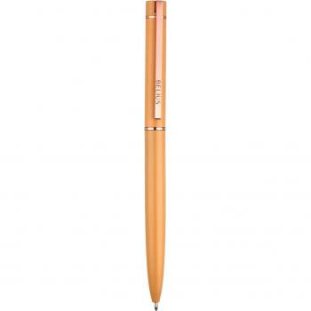 Bolígrafo de aluminio Belius en naranja y oro rosa