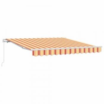 Tenda Skrovita in Giallo-Arancione 300x250 cm con struttura metallica