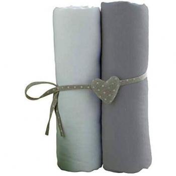 Draps housse 60x120 cm Lot de 2 Babycalin