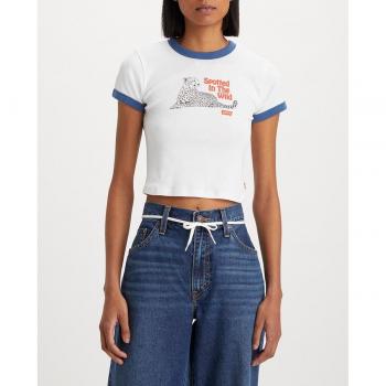 T-shirt LEVI'S taille courte, motif sur le devant