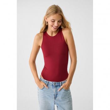 Body Granata in poliammide con scollo all'americana XL