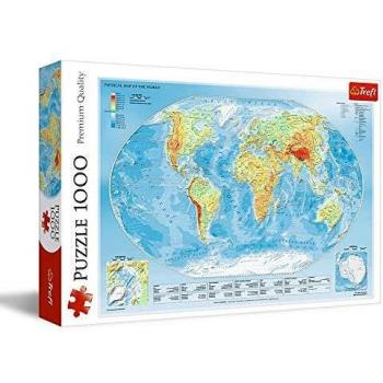 Puzzle Physical Map of the World Trefl