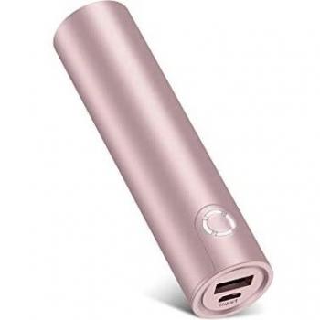 5kWh Pink Pocket Power Bank for iPhone & Android