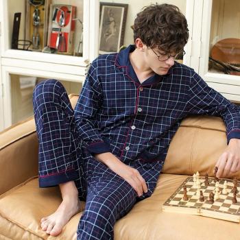 FENTENG Casual Men's Pajamas with Lapel