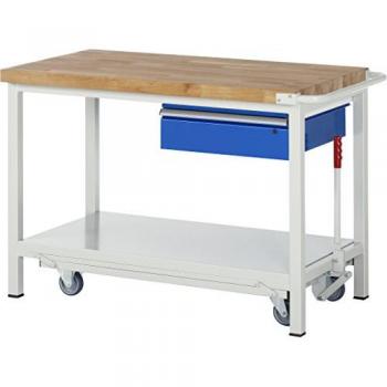 Table de travail mobile 8001 – 1250 mm × 700 mm × 880 mm