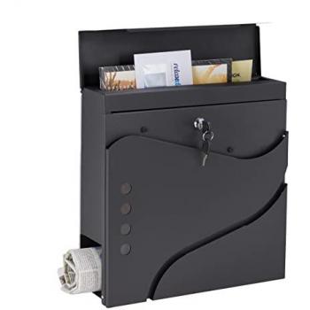 Contemporary Steel Mailbox with 2 Keys