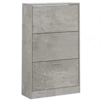 Scarpiera Soggiorno Ingresso 63x24x103 cm in MDF Grigio