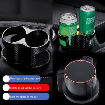 Rotatable Beverage Holder and Storage for Car Seat Gap
