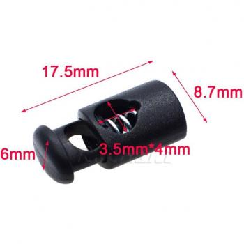 Schnur Schnalle Kunststoff Clips 10er Pack Schwarz