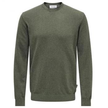 Only & Sons Maglia Nera con Accento Fango ONSLoui