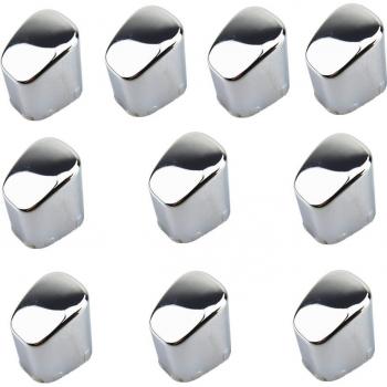 10Pcs Chrome ABS Hand Brake Button Cover for Polo CROSS