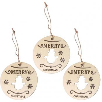 Set de Adornos Navideños de Madera DIY