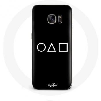 Coque Galaxy S7 Edge – Squid Game Design Noir