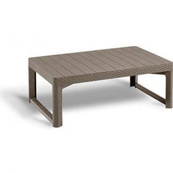 Table de jardin Allibert Table de jardin lyon cappuccino 232296