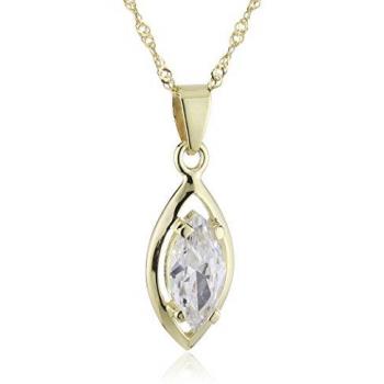 Fascination by Ellen K. Kette mit Anhänger »Gold 333 mit Zirkonia weiß«