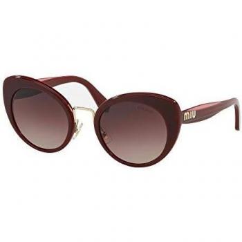 Miu Miu Gafas de Sol LOGO SMU 06T BURGUNDY/PURPLE BROWN SHADED 53/24/140 para Mujer