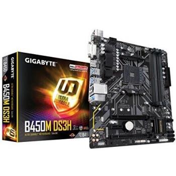 Placa Base Gigabyte B450M DS3H V2 AMD AM4 DDR4 HDMI USB3.1