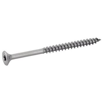 Vis à bois agglomère six lobes tête fraisée filetage partiel inox A4 4x35/24 boîte 200