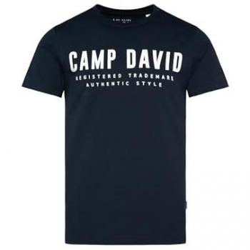 CAMP DAVID Frontprint T-Shirt aus Baumwolle
