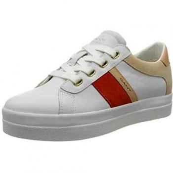 GANT Avona Damen Sneaker, br.wht./br. Coral G285