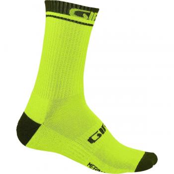 Giro Merino Bike Socken, Lime/Black, S