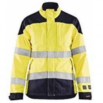 Krähe WORKWEAR Blaklader Damen Warnjacke Inhärent, gelb marine, XXL