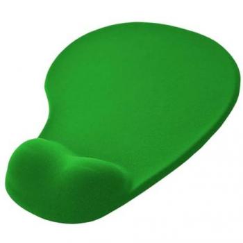 Alfombrilla Ergonómica Ociodual con Reposamuñecas de Gel, Verde, Base Antideslizante 23 cm x 19 cm
