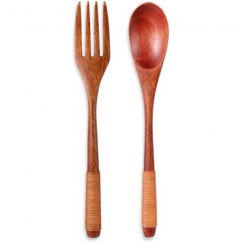 Vajilla Infantil de Madera con Diseño Retro