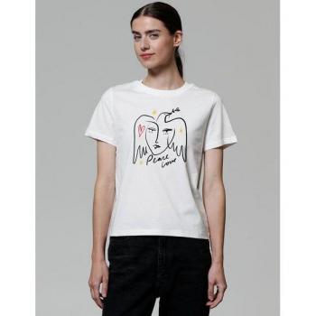 Maglietta Peace Love – Colore Bianco