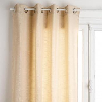 Tenda a occhielli Jacquard Geo 140x260 cm Atmosphera – Lino
