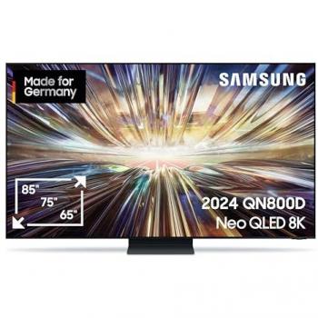 Samsung GQ65QN800DT QLED-Fernseher (163 cm/65 Zoll, 8K Ultra HD, Smart-TV, Neural Quantum 8K AI Gen2 Prozessor, bis zu 165Hz, AI Upscaling, KI TV)