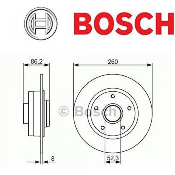 BOSCH Disque de frein plein 0 986 479 684