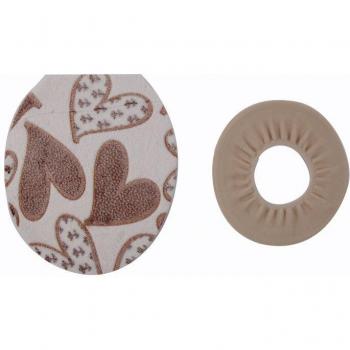 Washroom Cotton Toilet Seat Cover and Rug Set