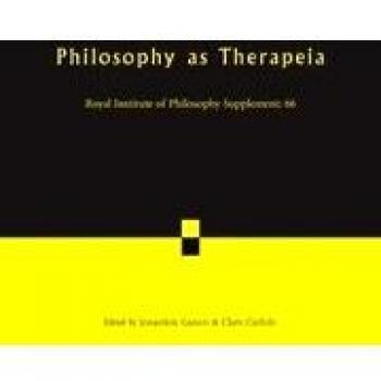 Philosophy as Therapeia