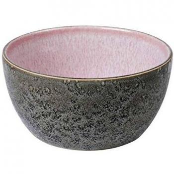 Bitz Schale für Snacks, grau/rosa, 14 cm