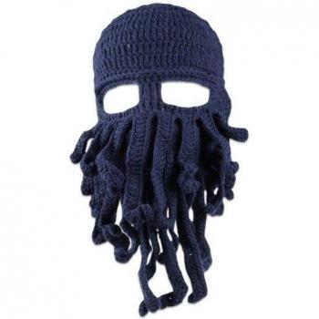 Tentacled Octopus Balaclava in Forest Green