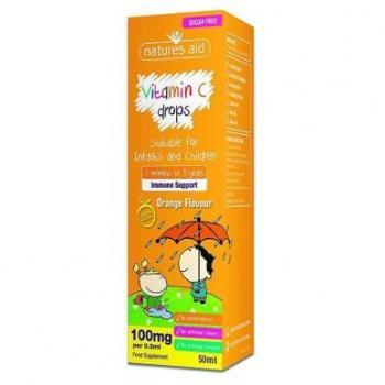 Natures Aid Vitamin C en Gotas 100 mg, 50 ml