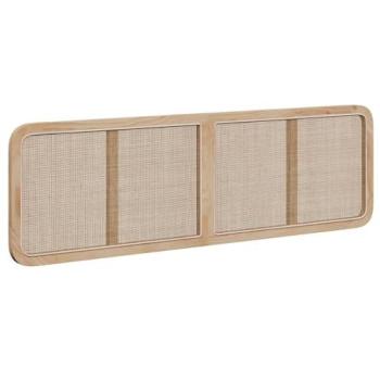VidaXL Natural Rattan Headboard, 180x55x3 cm