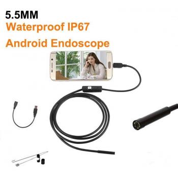 1M 5.5m/7mm Lens Inspection Borescope for Android