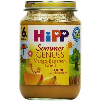 Hipp Sommer Genuss, Mango-Bananen-Grieß, 6er Pack