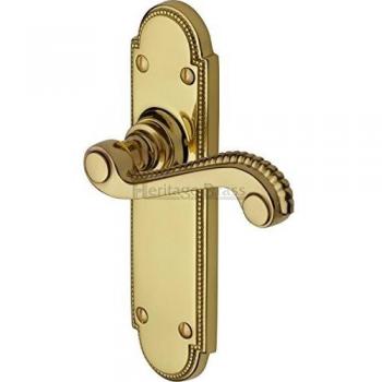 Adam Polished Brass Lever Latch Set