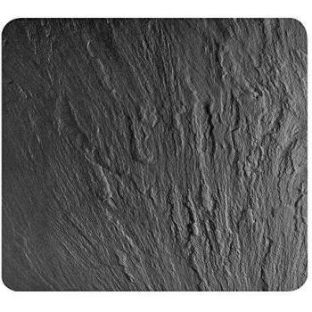 Piastra Multi-Uso in Vetro Temperato Effetto Ardesia 50x56 cm con Piedini Antiscivolo