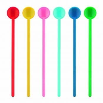Bodum Bistro Mix‑Colour Stirring Spoon Pack – 6 Large Spoons – 2816‑XY‑70